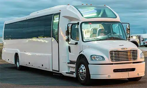 Luxury party bus with LED lighting